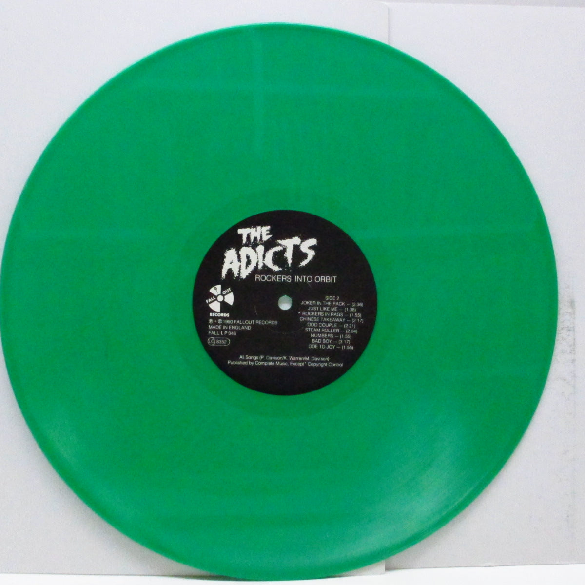 ADICTS, THE (ジ・アディクツ)  - Rockers Into Orbit (UK 限定「グリーンヴァイナル」LP/ステッカー付ジャケ) '87年ハロウィンライブ！