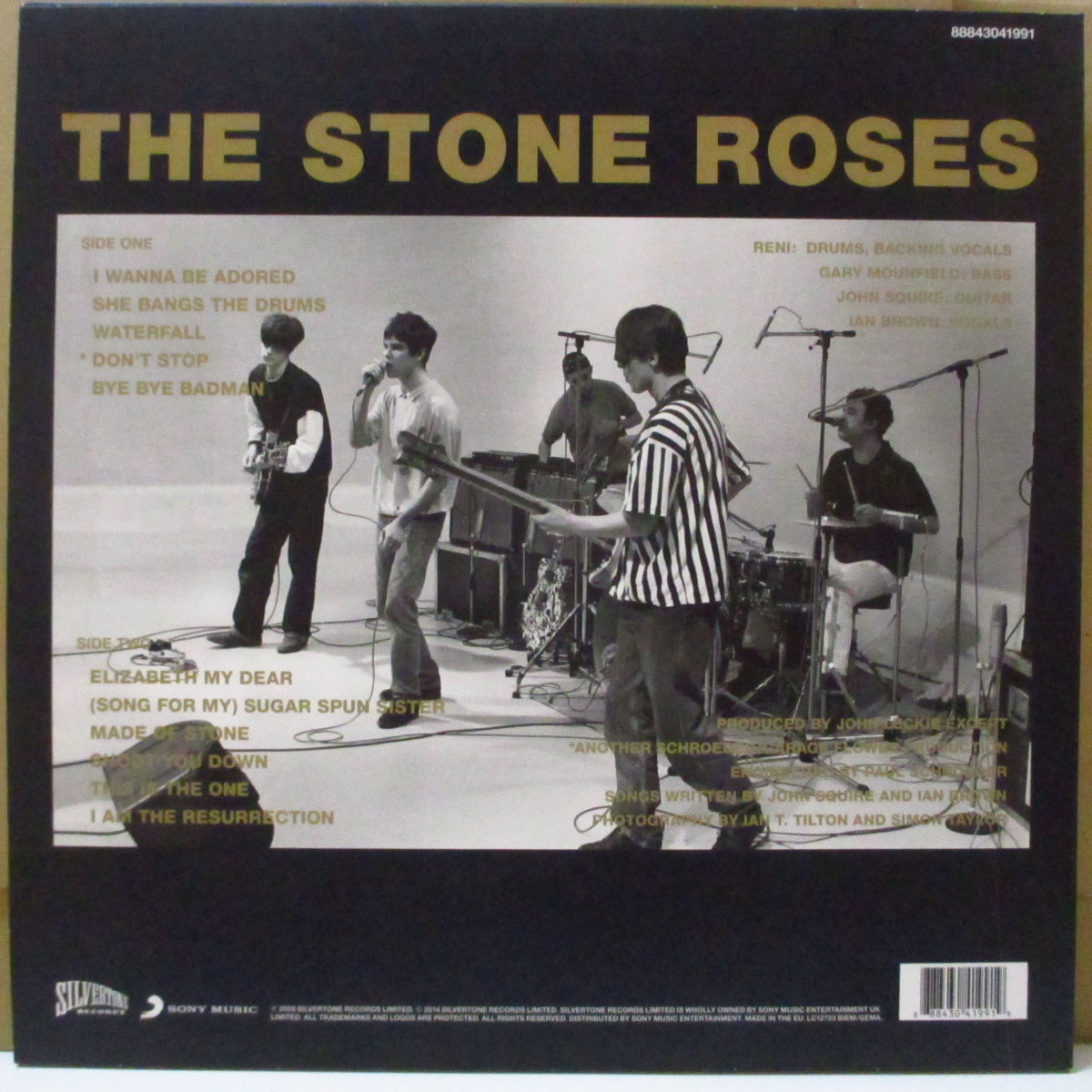 STONE ROSES, THE (ストーン・ローゼズ)  - S.T. < 1st Album > (EU '14 再発180グラム重量 "88843041991" LP+ソフト紙インナー/エンボス光沢ジャケ)