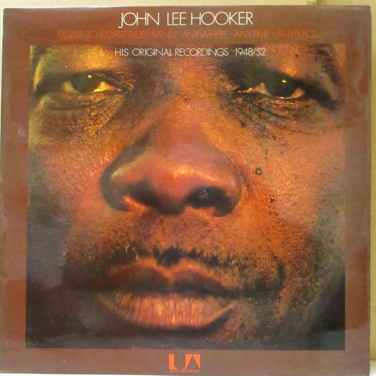 JOHN LEE HOOKER COAST TO COAST BLUES BAND (ジョン・リー・フッカー)  - Any Where-Any Time-Any Place (UK '71 オリジナル・ステレオ LP/表面コーティング・ジャケ) デビュー時'48〜'52年初期音源コンピ！