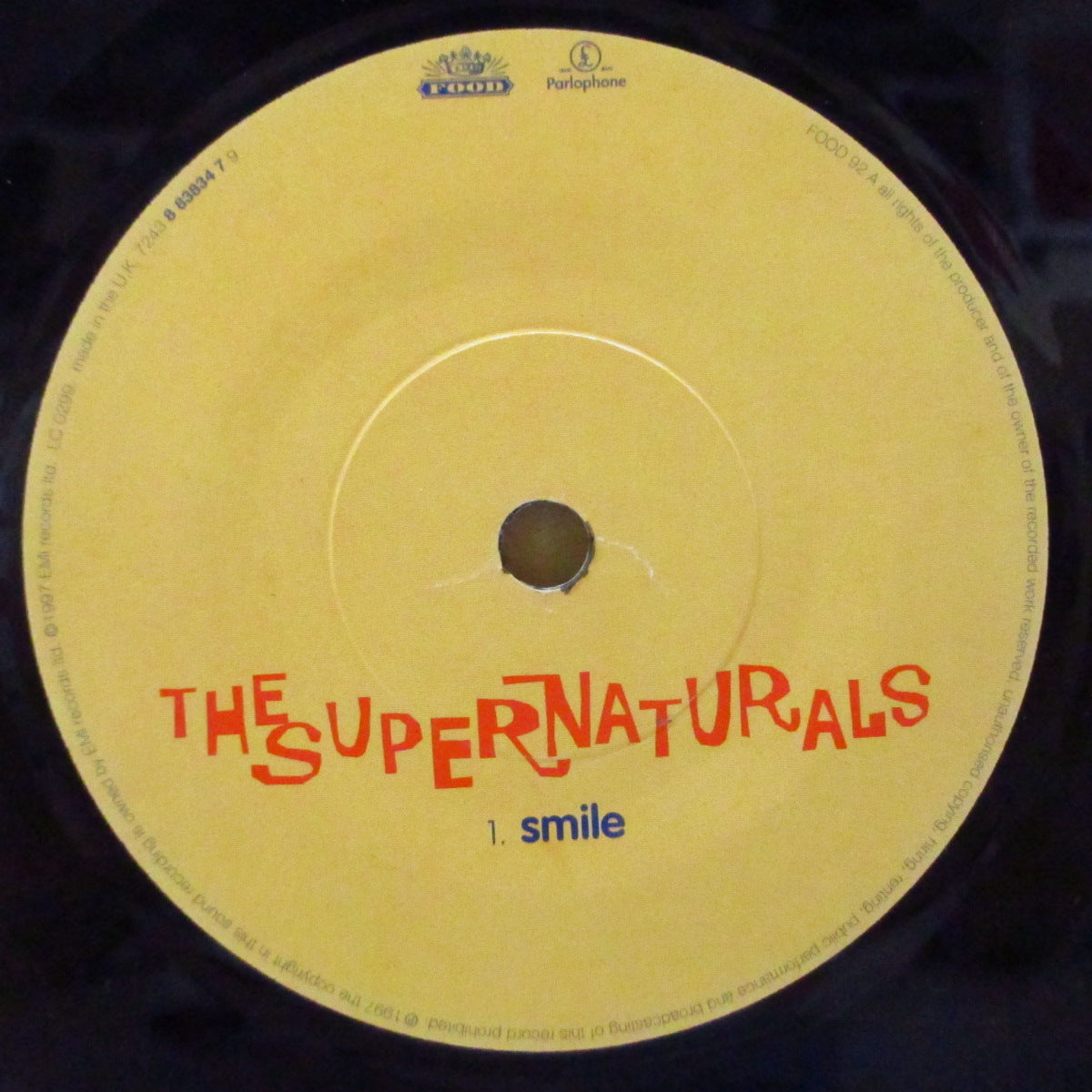 SUPERNATURALS, THE (ザ・スーパーナチュラルズ)  - Smile (UK 再発 7インチ+光沢固紙ジャケ/ポスター欠) '96年シングル