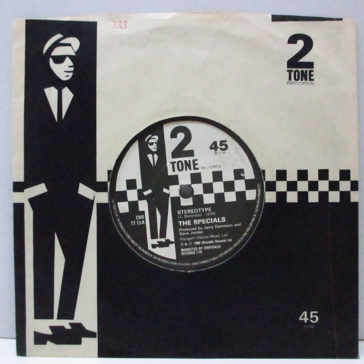 SPECIALS, THE (ザ・スペシャルズ)  - Stereotype (UK オリジナル「紙ラベ」フラットセンター 7"/カンパニースリーブ)