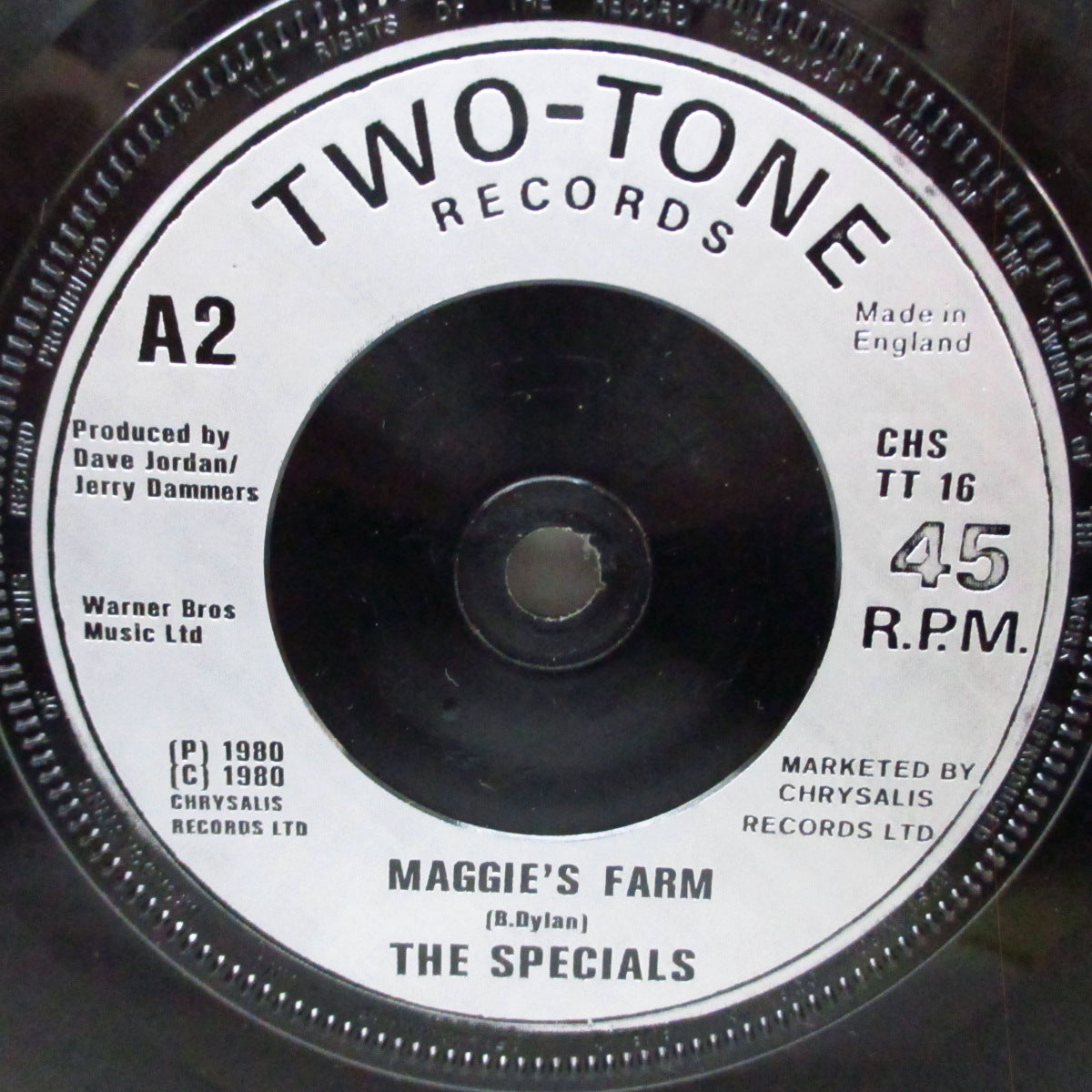 SPECIALS, THE (ザ・スペシャルズ)  - Do Nothing (UK '80 再発「銀ラベ」フラットセンター 7"/カンパニースリーブ）B面アルバム未収録！