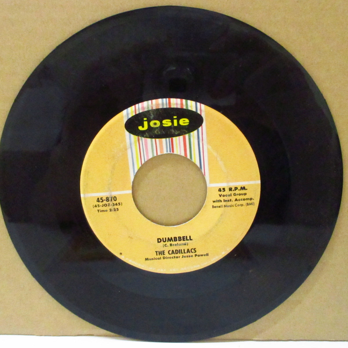 CADILLACS (キャディラックス)  - Dumbbell / Bad Dan McGoon (US '59 オリジナル 7インチ) ドゥワップ・ジャイヴァー！