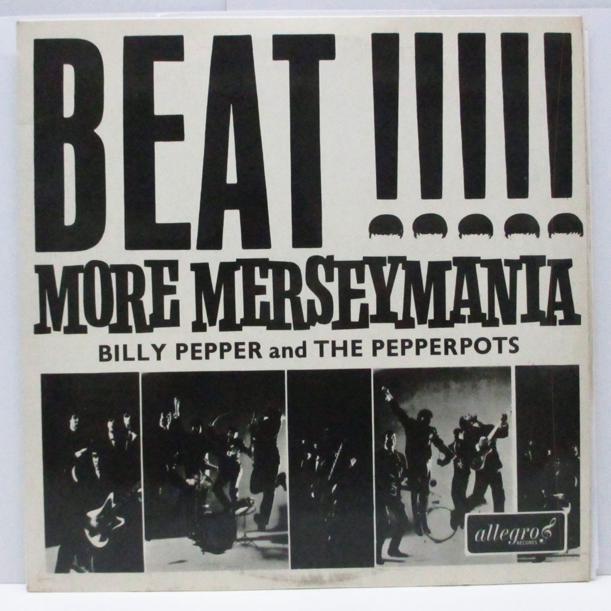 BILLY PEPPER AND THE PEPPERPOTS (ビリー・ペッパー&ザ・ペッパーポッツ)  - Beat !! More Merseymania (UK Allegro社オリジナル LP/表面コーティング2面折り返ジャケ)