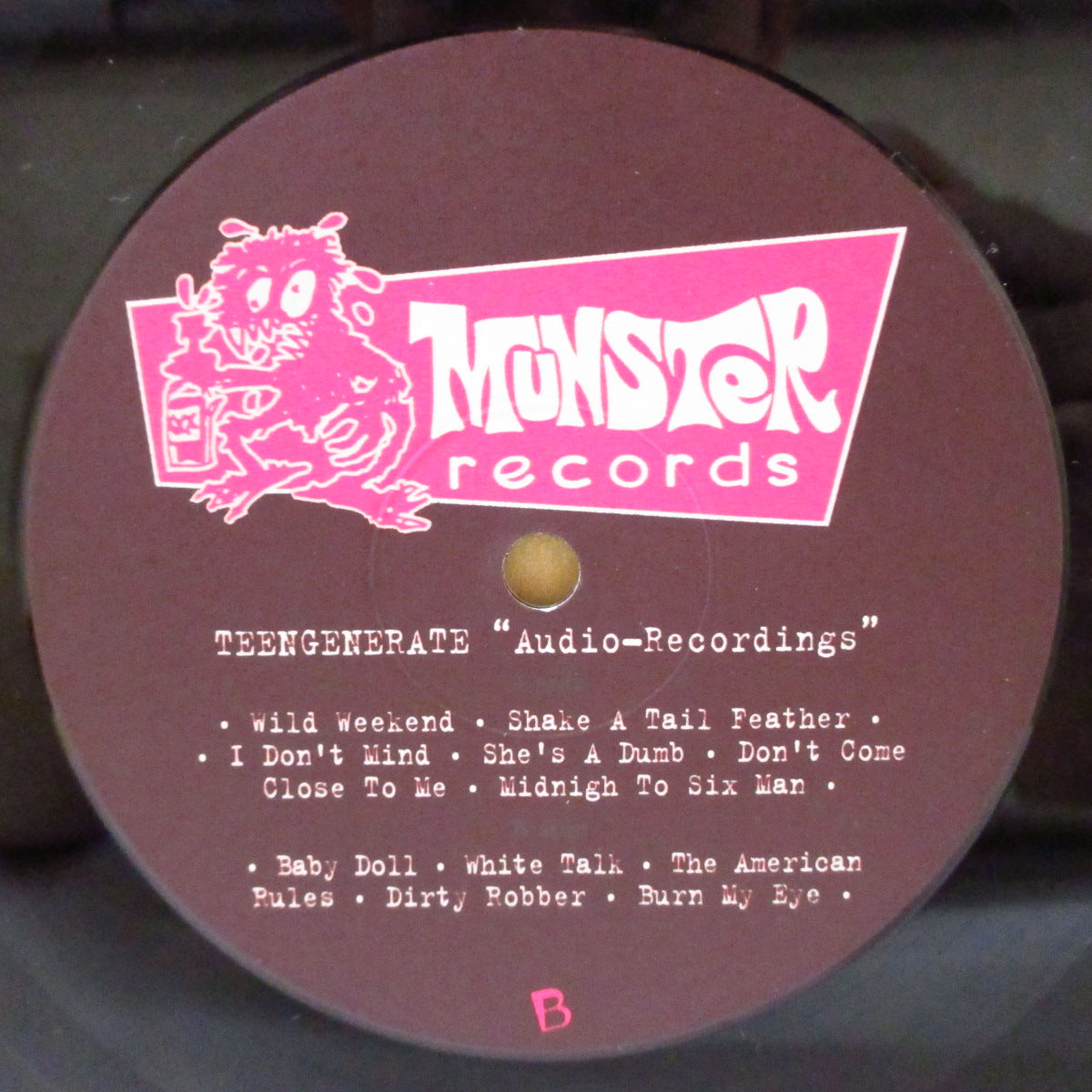 TEENGENERATE (ティーンジェネレイト)  - Audio Recording (スペイン '94 再発「黒盤」モノラル10インチLP)