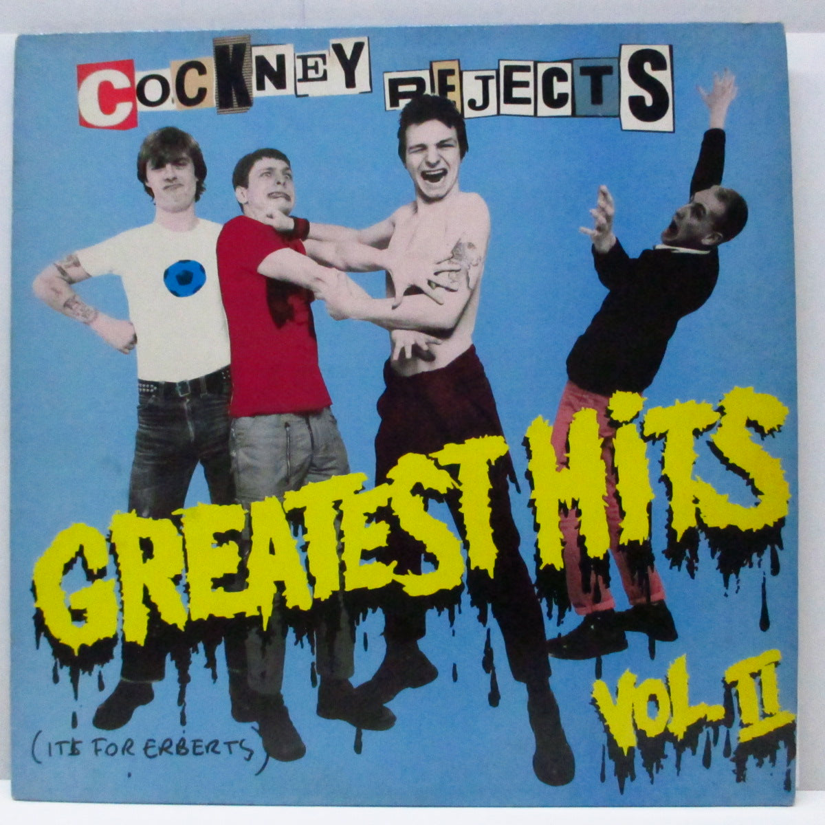 COCKNEY REJECTS (コックニー・リジェクツ)  - Greatest Hits Vol.2 (UK '87 再発「青ラベ」LP+インナー、ポスター/バーコ有ジャケ）'80年セカンド！