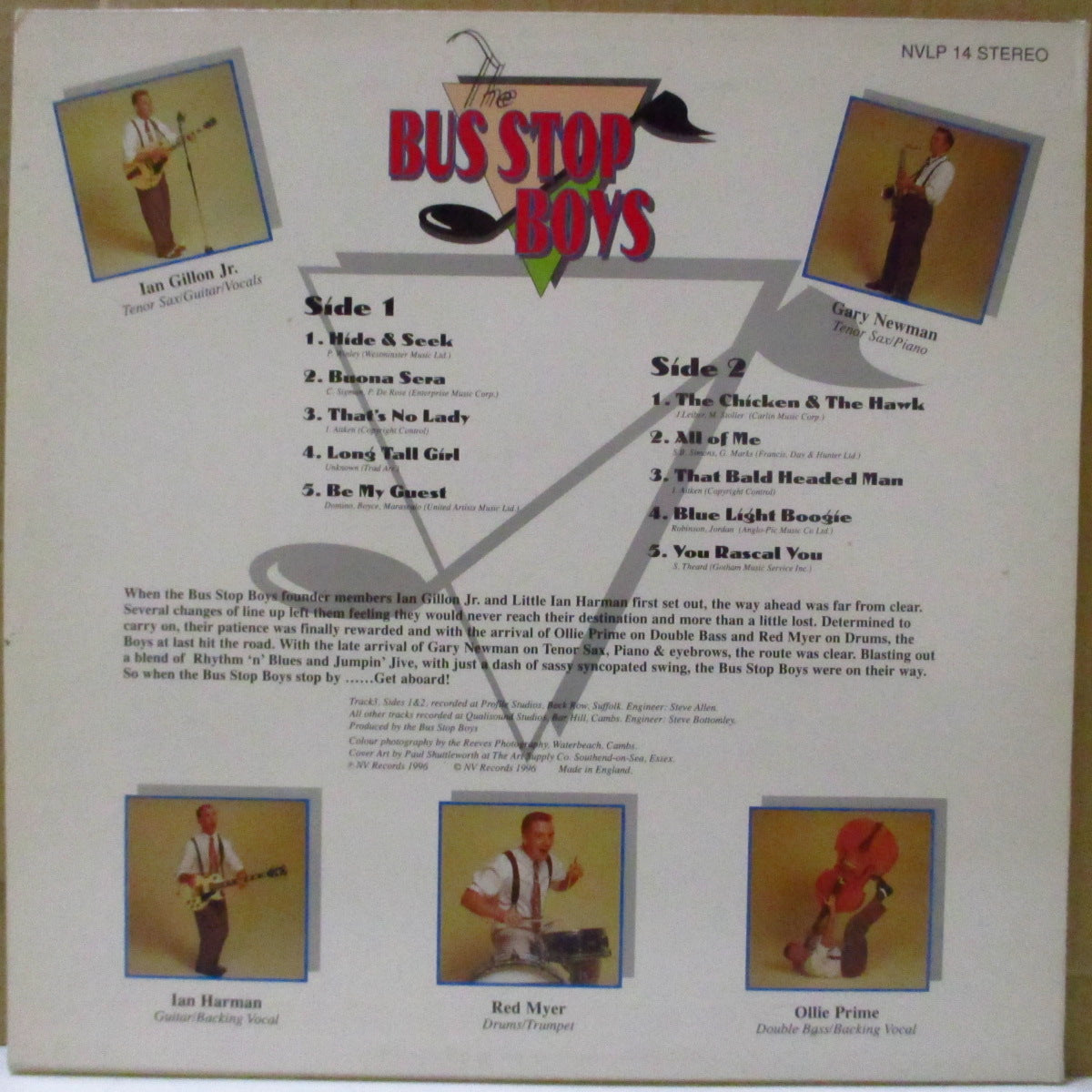 BUS STOP BOYS, THE (ザ・バス・ストップ・ボーイズ)  - Jive Time (UK '96 オリジナル33回転10曲入り10インチ) '96年1stアルバム