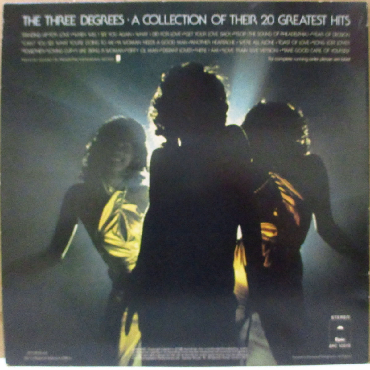 THREE DEGREES, THE (ザ・スリー・ディグリーズ)  - A Collection Of Their 20 Greatest Hits (UK '79 初回「オレンジ・ターゲット・ラベ」オリジナル・ステレオLP)ベスト20曲