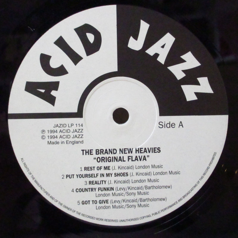 BRAND NEW HEAVIES, THE (ブラン・ニュー・ヘヴィーズ)  - Original Flava (UK オリジナル LP)