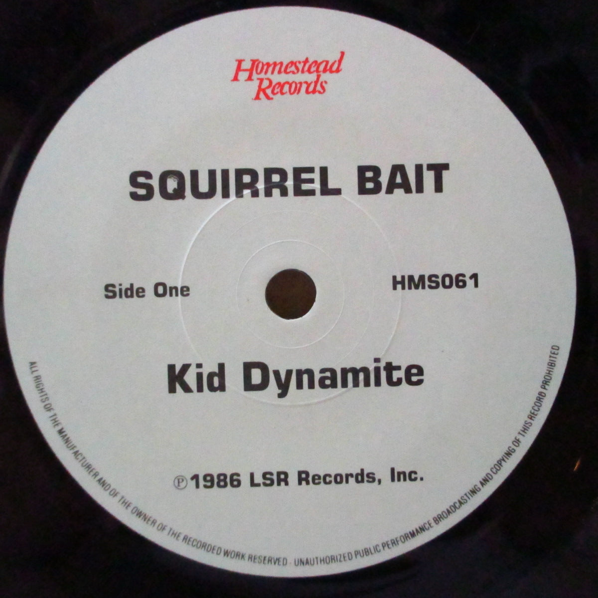 SQUIRREL BAIT (スクワール・バイト)  - Kid Dynamite (UK オリジナル 7インチ+光沢固紙ジャケ)