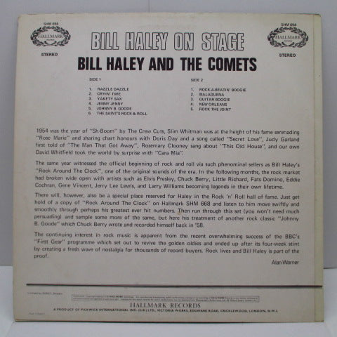 BILL HALEY & HIS COMETS - On Stage (UK Orig.Stereo LP/CS)