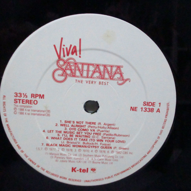 SANTANA (サンタナ)  - Viva ! Santana The Very Best (UK オリジナル LP)