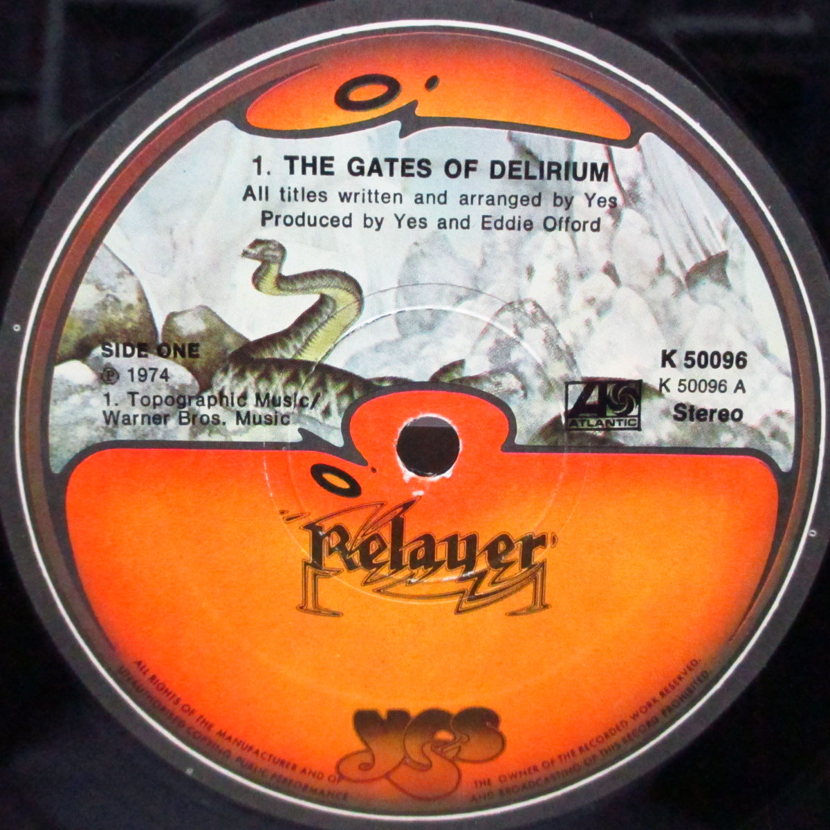 YES (イエス)  - Relayer (UK オリジナル LP+グレイインナー/光沢見開きジャケ)