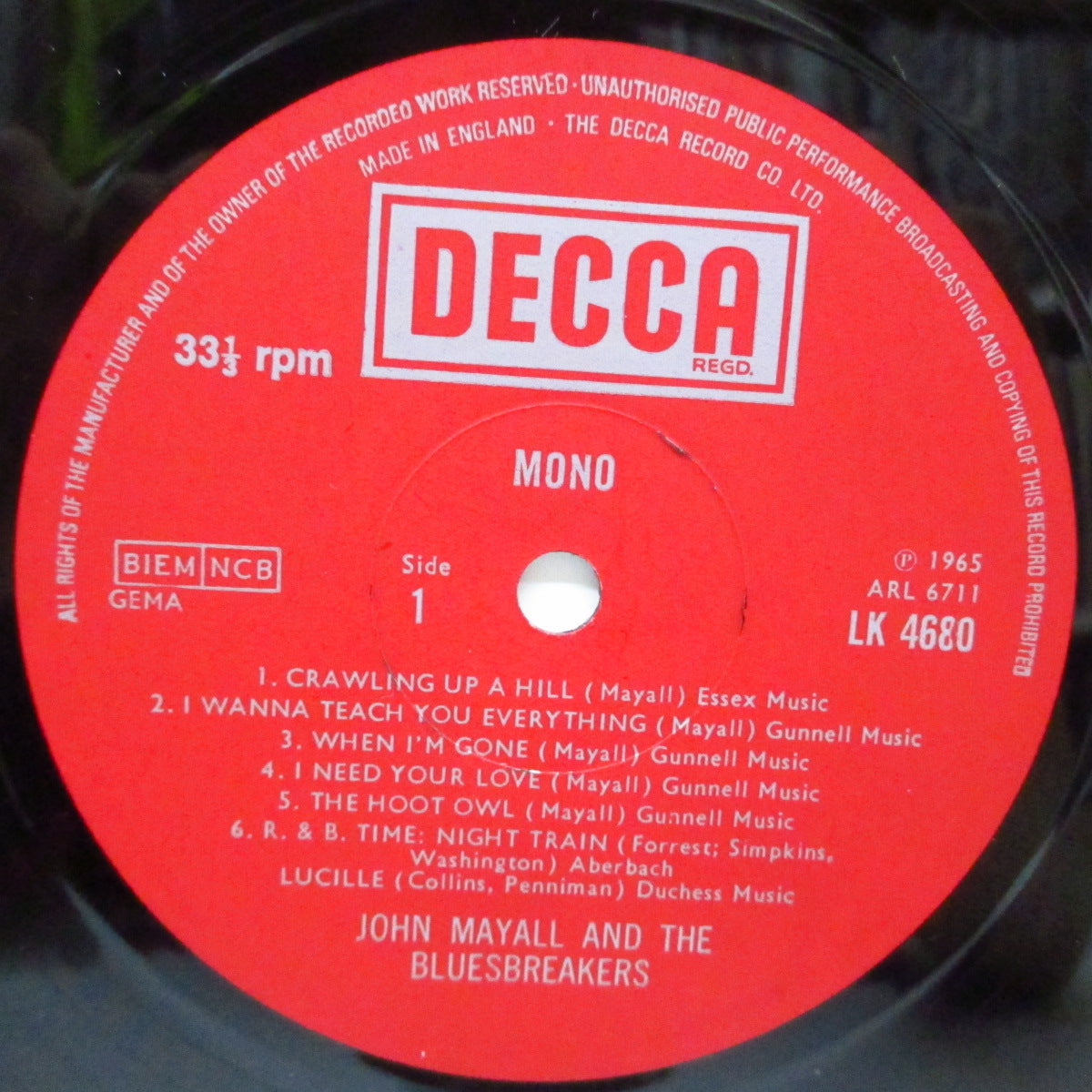 JOHN MAYALL (ジョン・メイオール&ブルースブレーカーズ)  - John Mayall Plays John Mayall (UK '78 再発「銀ボックスロゴ」モノラル LP/表面コーティングジャケ) Recorded live at Klooks Kleek !