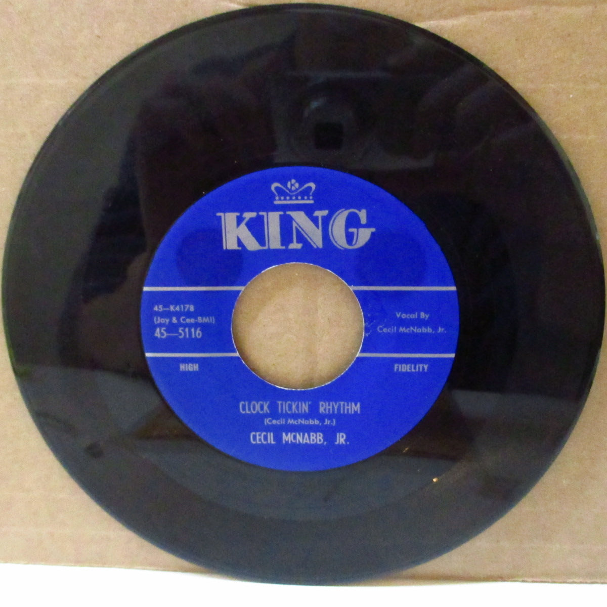 CECIL McNABB, JR. (セシル・マクナブ・ジュニア)  - Clock Tickin' Rhythm (US '75 リプロ再発7インチ) ロカビリー・ジャイバー！