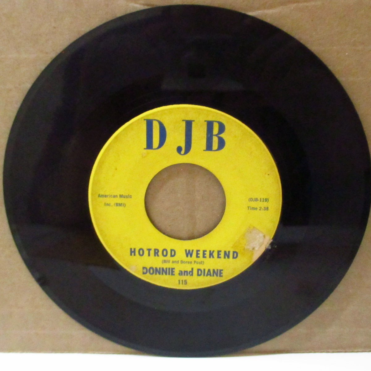 DONNIE and DIANE (ドニー・アンド・ダイアン)  - Hotrod Weekend (US '64 オリジナル7インチ)ホットロッド・R&R と、ロカビリー・ジャイバー