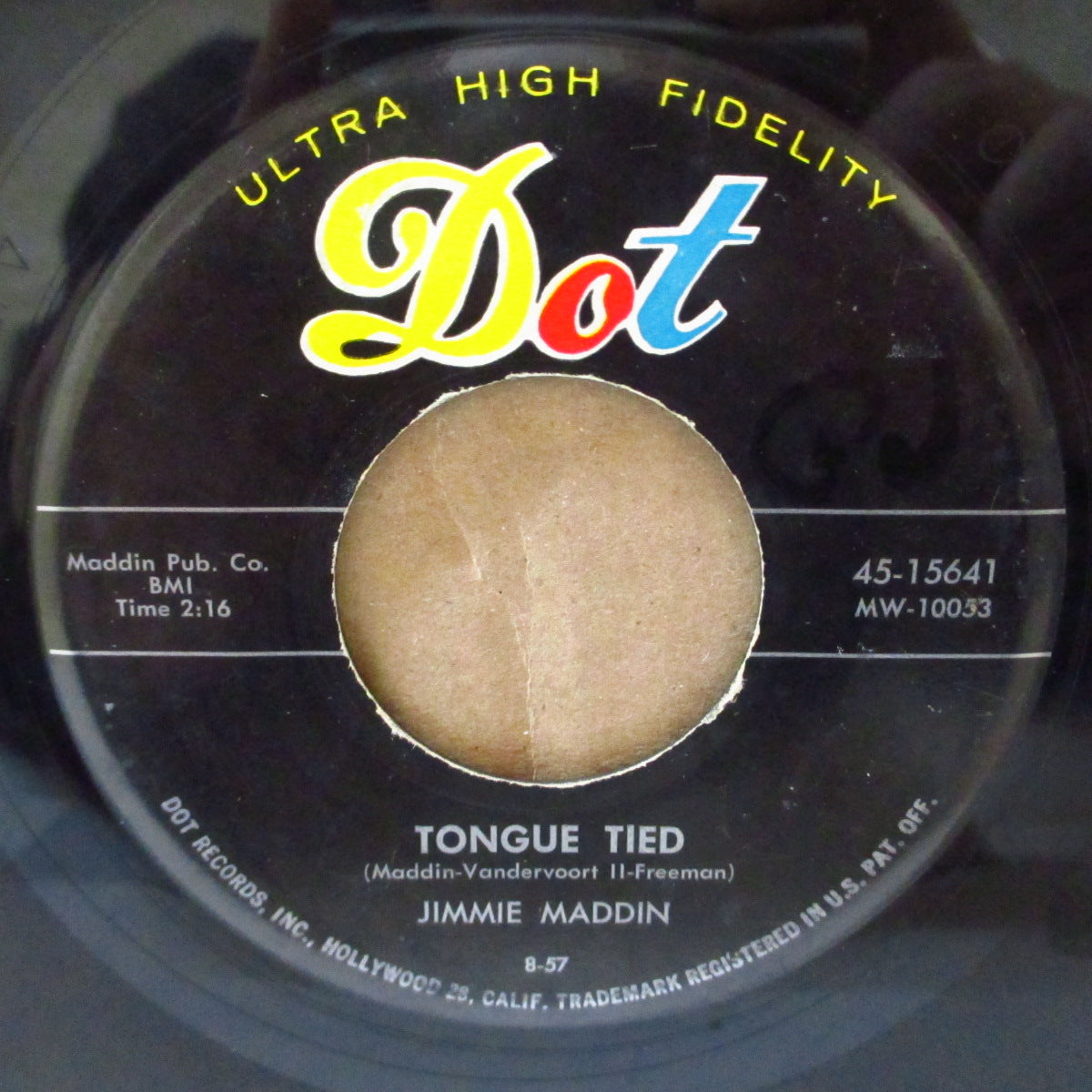 JIMMIE MADDIN (ジミー・マーディン)  - Tongue Tied / You Know (US '57 オリジナル7インチ) ルイ・プリマ調スウィング・ポップ！