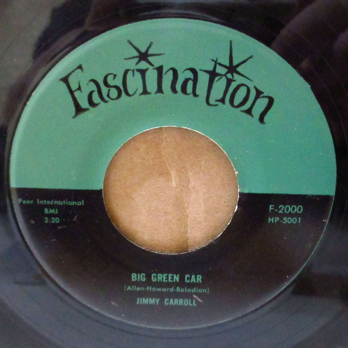 JIMMY CARROLL (ジミー・キャロル)  - Big Green Car (US '75 リプロ再発 7インチ) ポールキャッツのカヴァ原曲ワイルド・ロカビリー・クラシック！