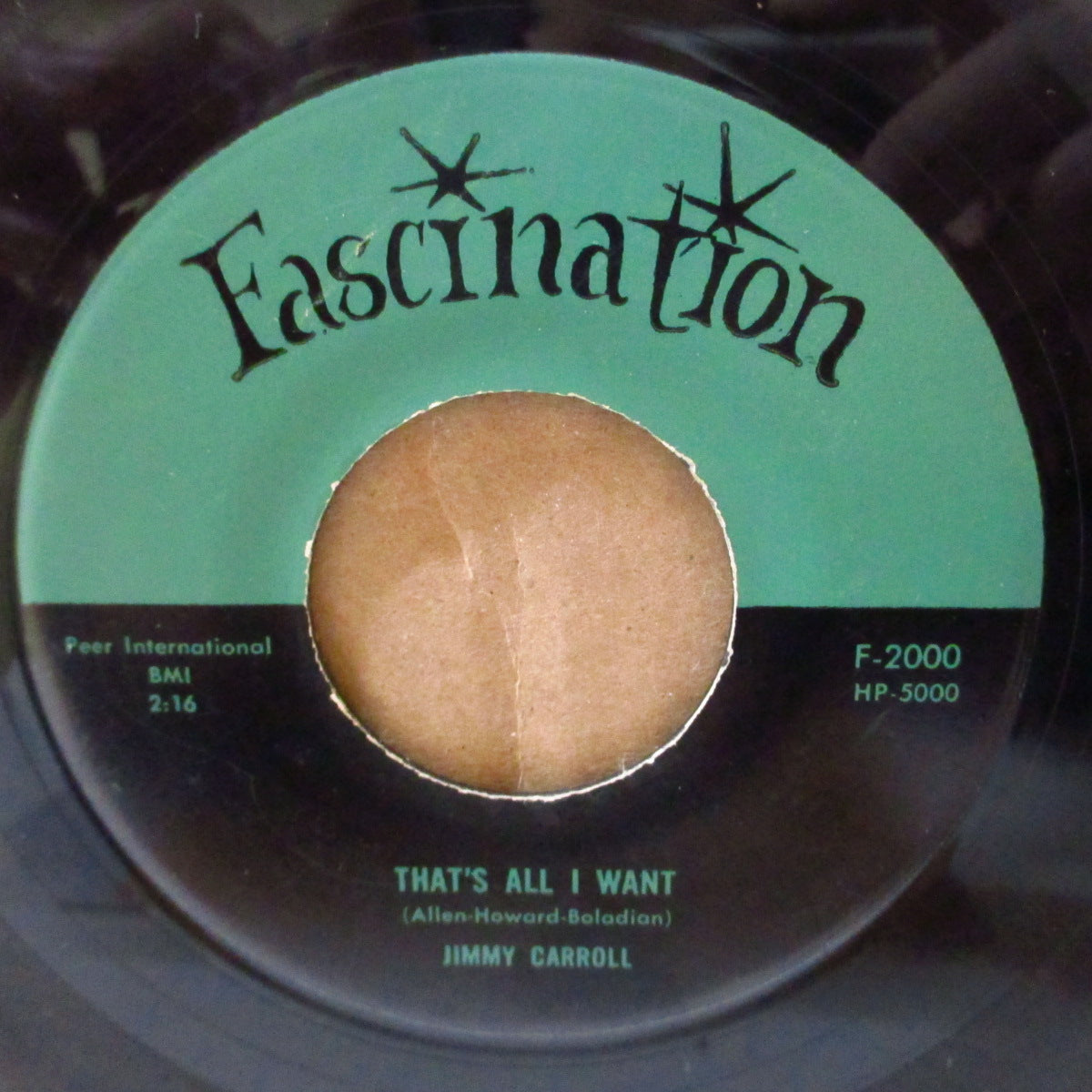JIMMY CARROLL (ジミー・キャロル)  - Big Green Car (US '75 リプロ再発 7インチ) ポールキャッツのカヴァ原曲ワイルド・ロカビリー・クラシック！