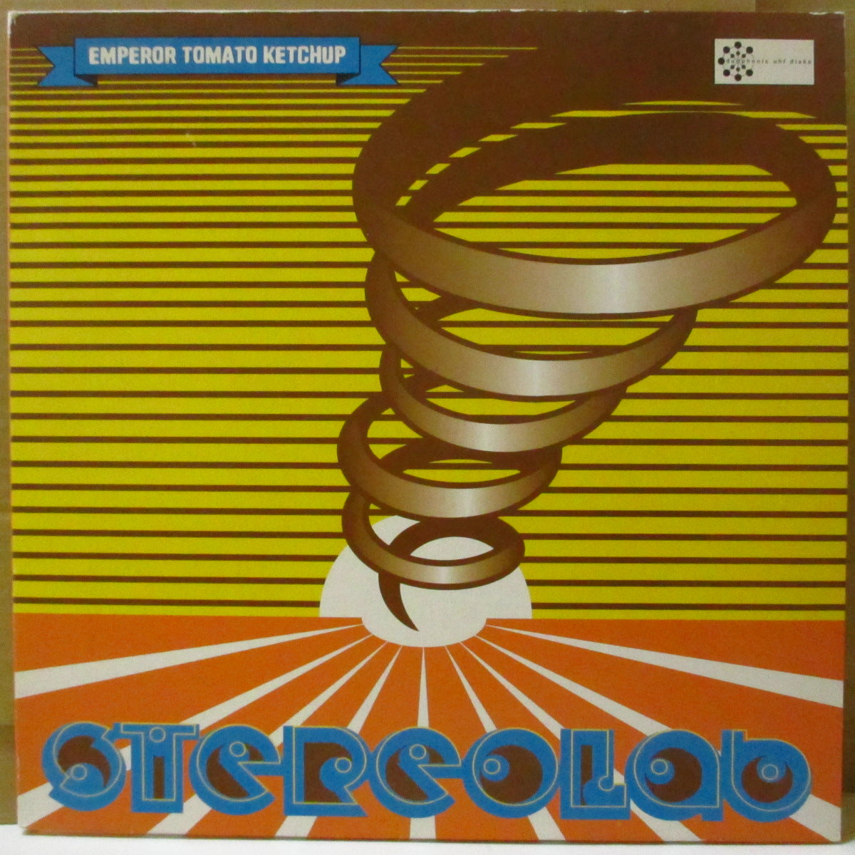 STEREOLAB (ステレオラブ)  - Emperor Tomato Ketchup (UK '96 限定「ラメ入り黄盤」 2xLP/光沢見開きジャケ) 4thアルバム