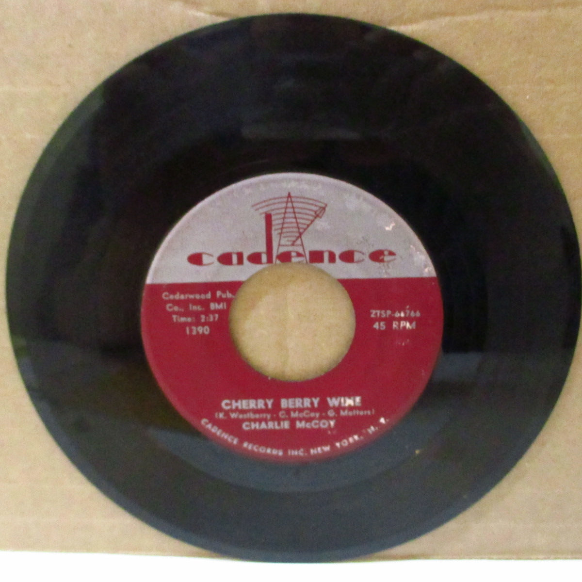 CHARLIE McCOY (チャーリーマッコイ)  - Cherry Berry Wine (US '60 オリジナル 7インチ)ポップコーン名曲！