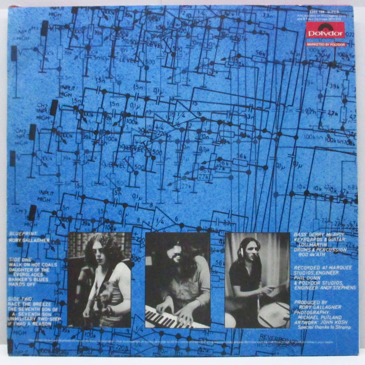 RORY GALLAGHER (ロリー・ギャラガー)  - Blue Print (UK オリジナル LP/ザラ紙ジャケ) 絶頂期！'73年ソロ３作目！