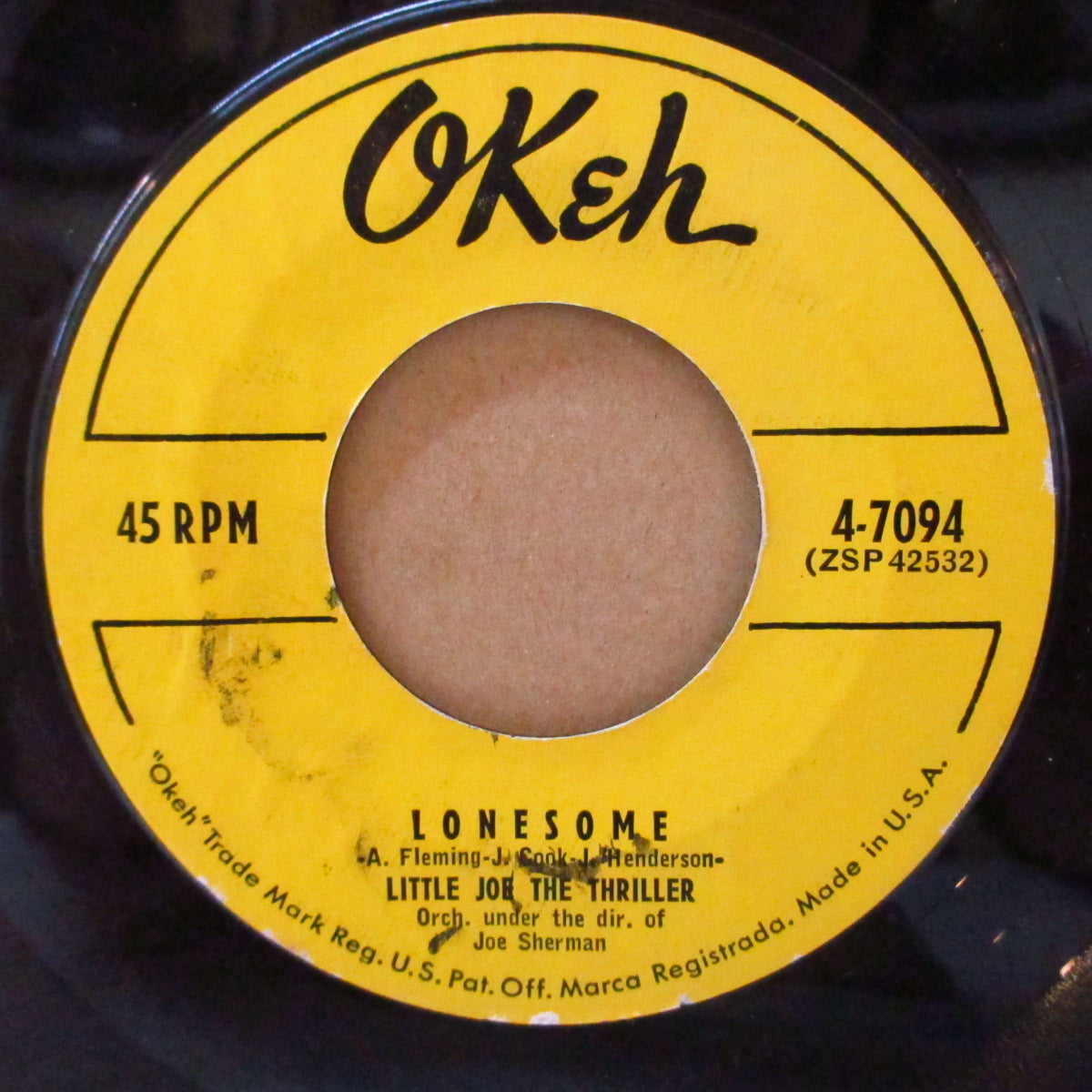 LITTLE JOE THRILLER (LITTLE JOE & THE THRILLERS) (リトル・ジョー＆ザ・スリラーズ)  - The Echoes Keep Calling Me (US '57 オリジナル7インチ)ドゥワップ・ジャイヴァー！