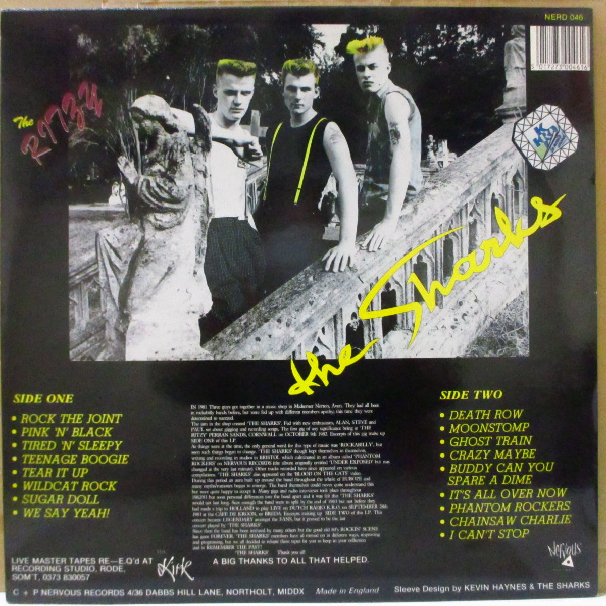 SHARKS (シャークス)  - First & Last - Live (UK オリジナル LP) '88年ライブ・コンピレーション