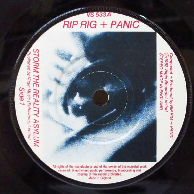 RIP RIG + PANIC (リップ・リグ・アンド・パニック)  - Storm The Reality Asylum (UK オリジナル 7インチ+光沢固紙ジャケ)