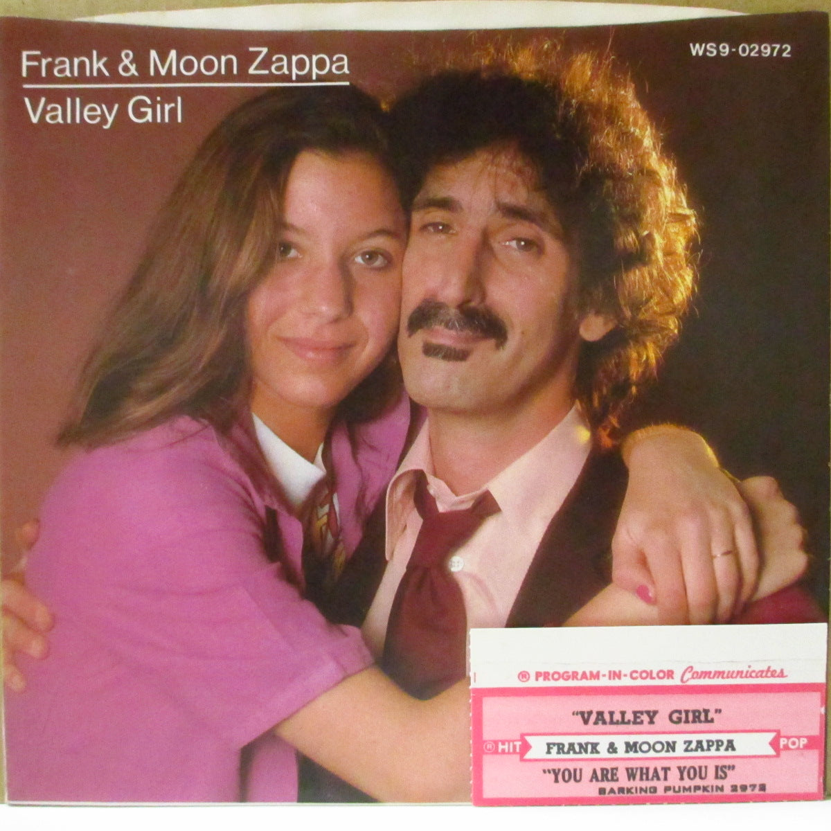 FRANK & MOON ZAPPA (フランク & ムーン・ザッパ)  - Valley Girl / You Are What You Is (US '82 オリジナル・ジャケ付 7インチ) 親子共演！