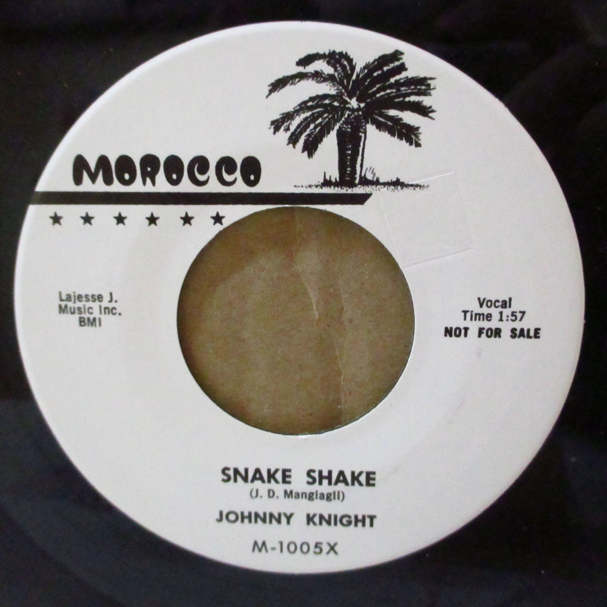 JOHNNY KNIGHT (ジョニー・ナイト)  - Rock & Roll Guitar / Snake Shake (US 90's 限定リプロ7インチ)ワイルド・ロカビリー・クラシック！