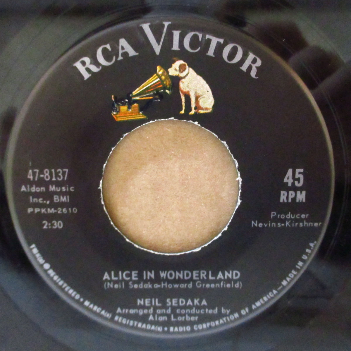 NEIL SEDAKA (ニール・セダカ)  - Alice In Wonderland (US '63 ジャケ付オリジナル7インチ)美メロ・ティーンポップ！