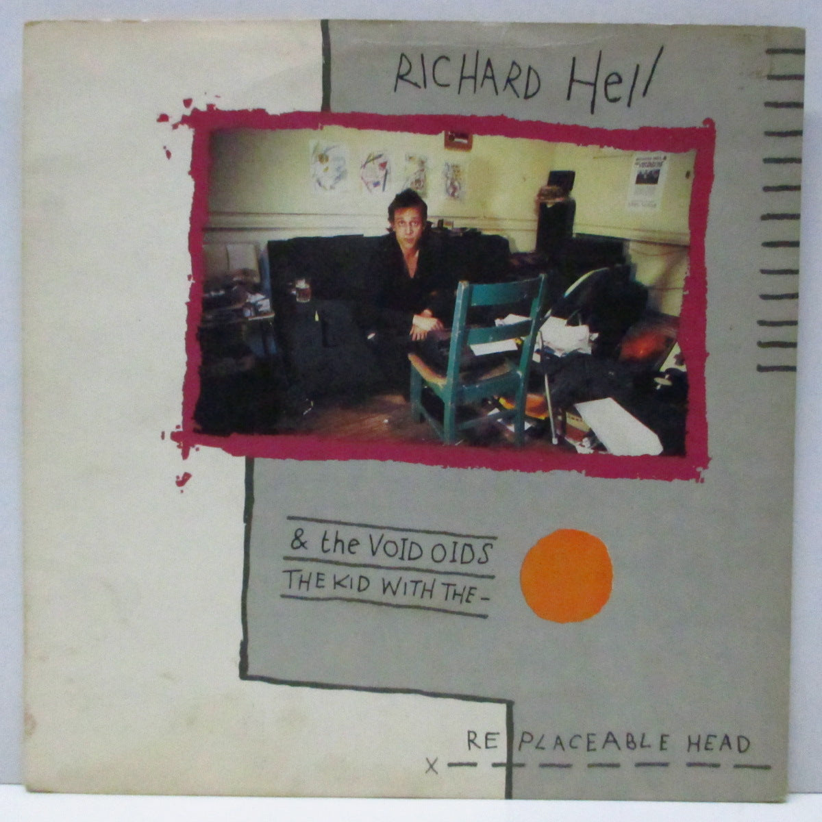 RICHARD HELL & THE VOIDOIDS (リチャード・ヘル & ザ・ヴォイドイズ)  - The Kid With The Replaceable Head (UK オリジナル 7"/光沢固紙折り返しジャケ) 