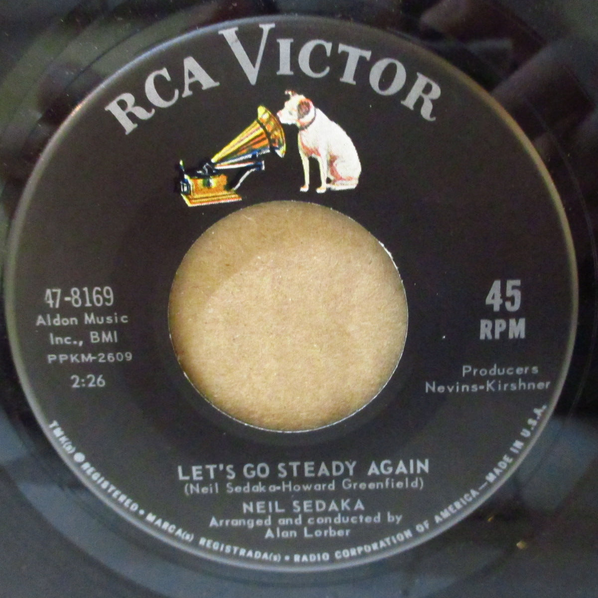 NEIL SEDAKA (ニール・セダカ)  - Let's Go Steady Again (US '63 オリジナル・ジャケ付 7インチ)美メロティーンポップ名曲！