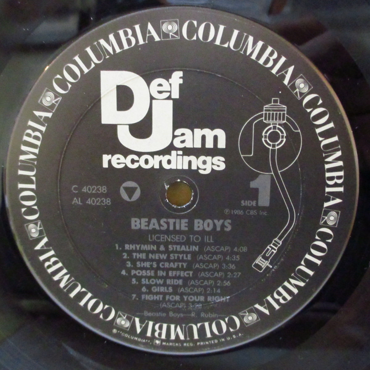 BEASTIE BOYS (ビースティ・ボーイズ)  - Licensed To Ill (US オリジナル LP+ソフト紙インナー/光沢見開きジャケ) '86年1stアルバム米初盤、美品！