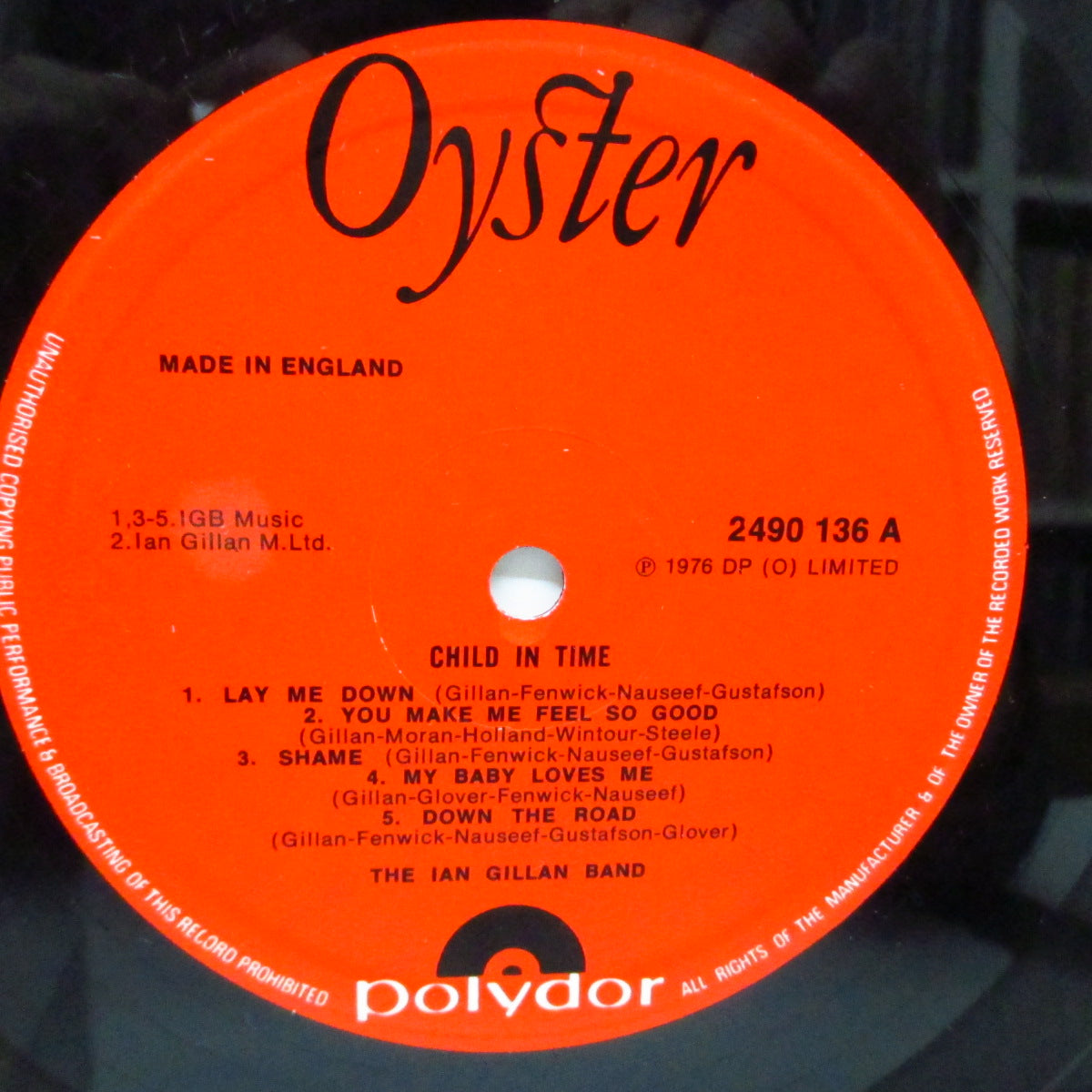 IAN GILLAN BAND (イアン・ギラン・バンド)  - Child In Time (UK オリジナル LP#2/光沢見開きジャケ) '76年ファーストアルバム！