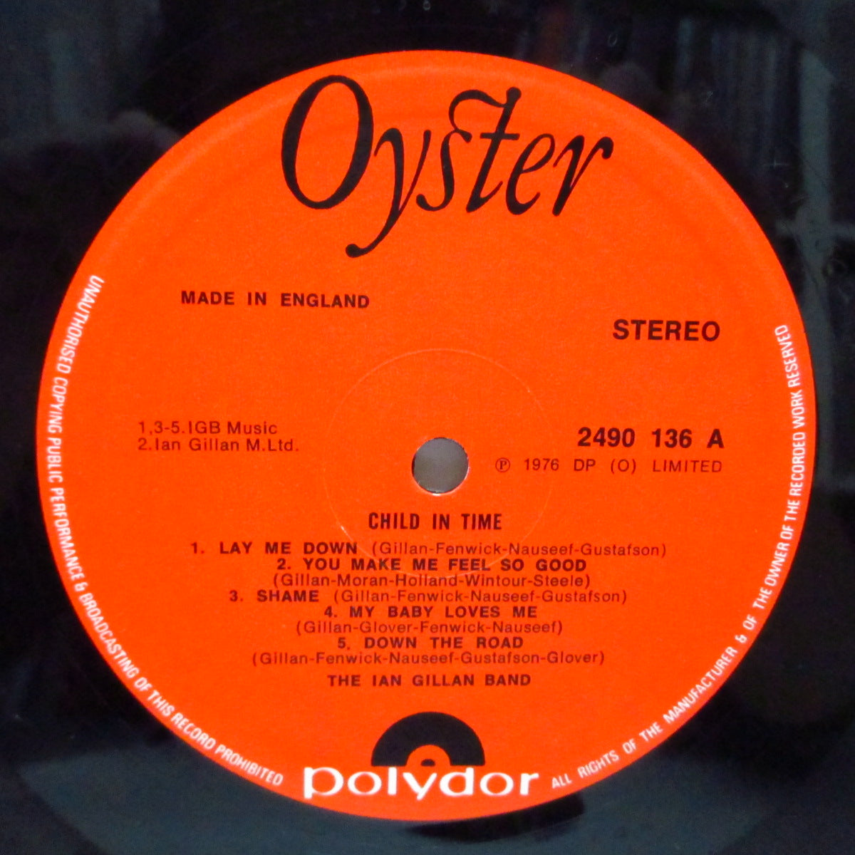 IAN GILLAN BAND (イアン・ギラン・バンド)  - Child In Time (UK オリジナル LP#1/光沢見開きジャケ )  '76年ファーストアルバム！