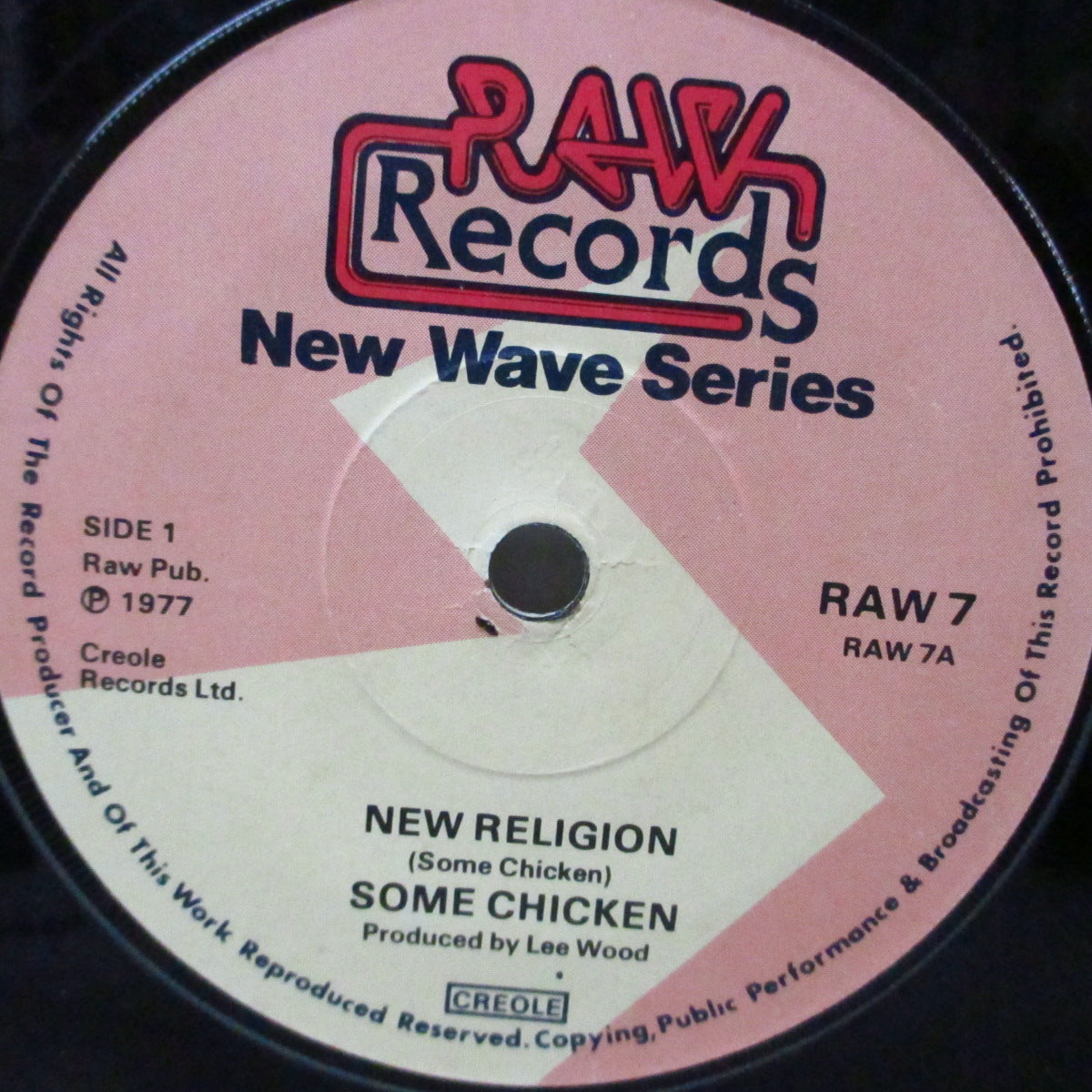 SOME CHICKEN (サム・チキン)  - New Religion (UK オリジナル 7"/ットソフト紙折り返しジャケ) '77年ファースト！