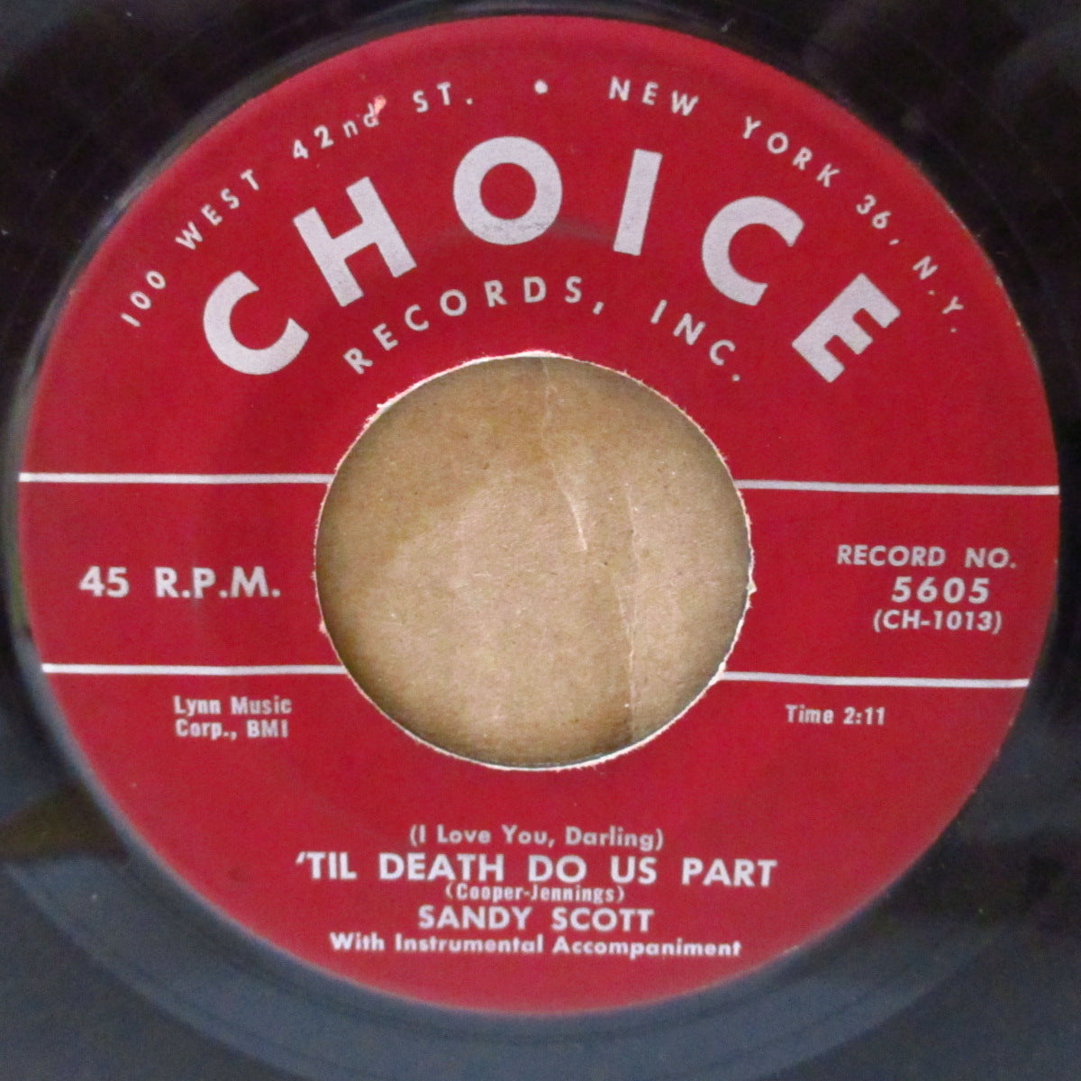 SANDY SCOTT (サンディ・スコット)  - Mister Big (US '57 オリジナル 7インチ)ボッパーズ・ジャイバー& ロッカ・バラッド