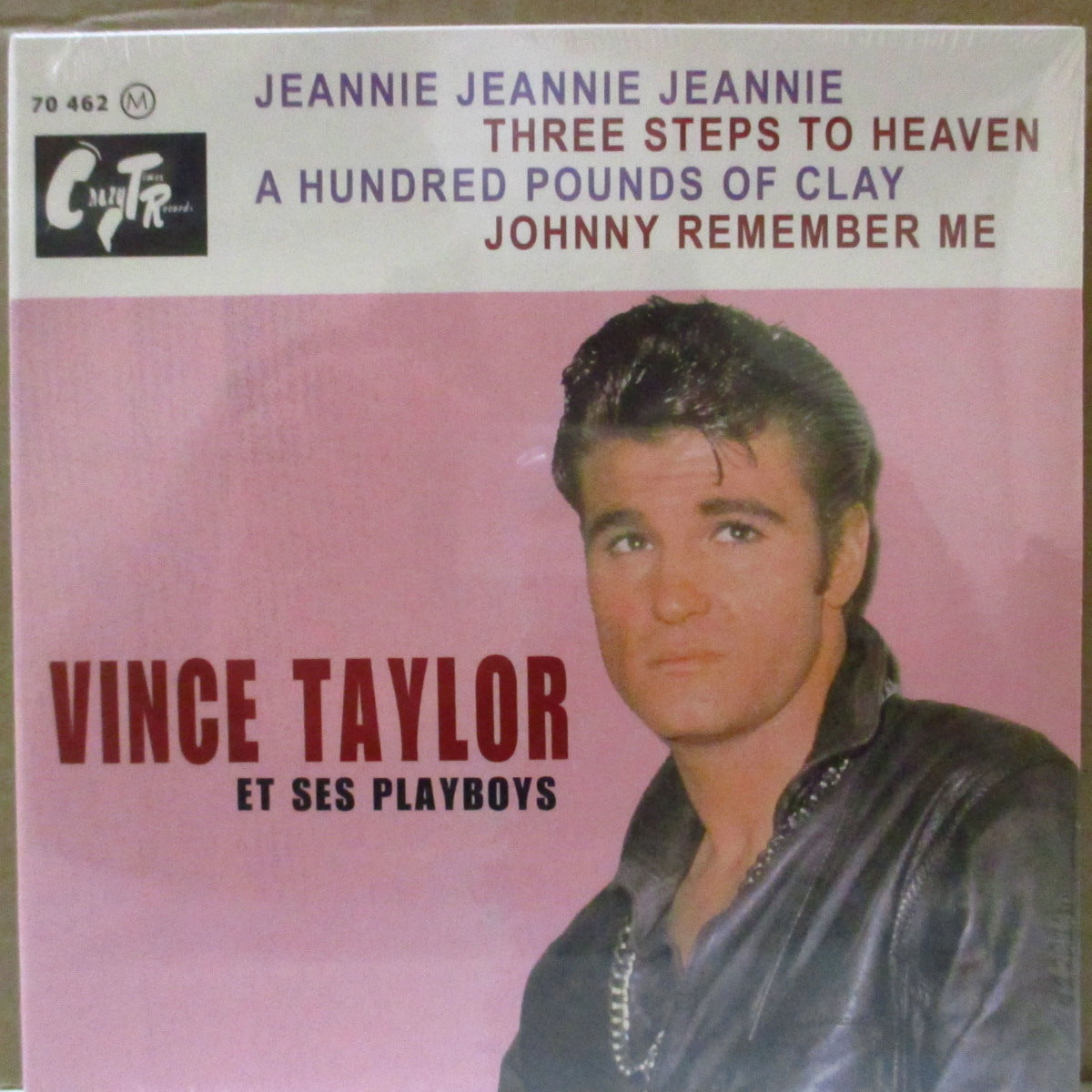 VINCE TAYLOR & PLAYBOYS (ヴィンス・テイラー)  - Jeannie Jeannie Jeannie +3 (フランス '13 再発ジャケ付き4曲入り7インチEP/廃盤 Newシールド未発表セッションカバー収録。