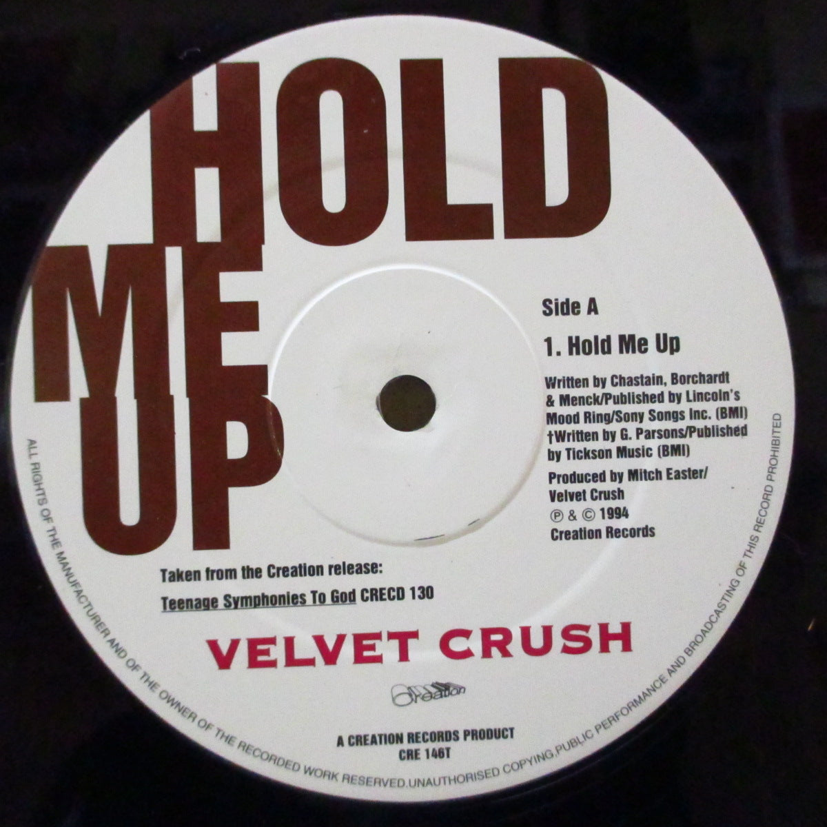 VELVET CRUSH (ヴェルヴェット・クラッシュ)  - Hold Me Up +2 (UK オリジナル 12インチ)