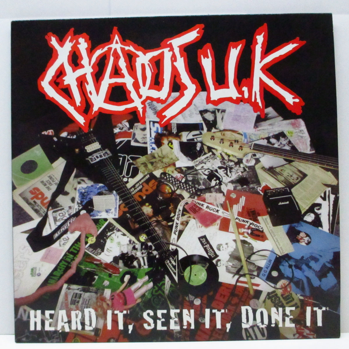 CHAOS U.K. (カオス U.K.)  - Heard It, Seen It, Done It (UK オリジナル「ブラックヴァイナル」LP) パンク・カバーアルバム！