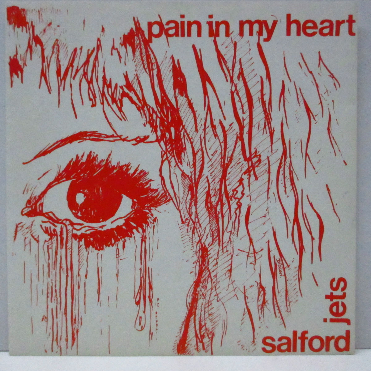 SALFORD JETS (サルフォード・ジェッツ)  - Pain In My Heart (UK オリジナル 7"+光沢固紙折り返ジャケ/S001) 再発盤とはジャケ違い！