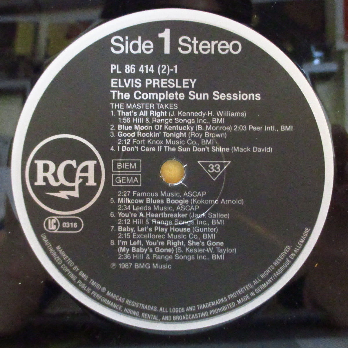 ELVIS PRESLEY (エルヴィス・プレスリー)  - The Complete Sun Sessions (EU '87 オリジナル「円形銀ロゴ・ラベ 」LPx2枚組/光沢見開きジャケ)Sun社コンプリート収録全33曲