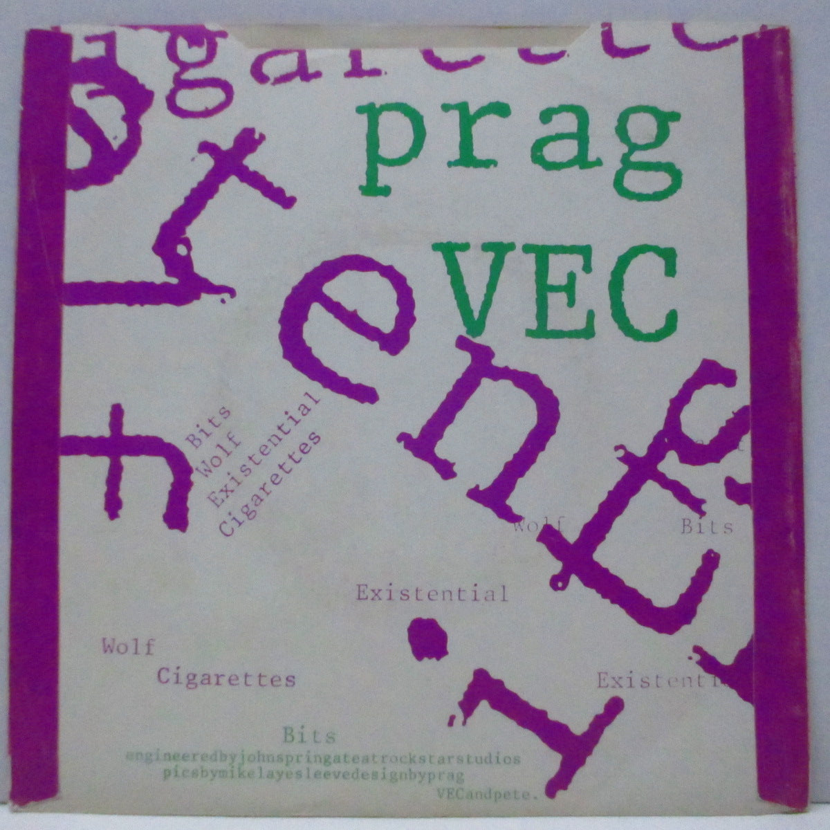 PRAG VEC (プラグ・ヴェク)  - Bits +3 (UK オリジナル 7"/光沢固紙折り返しジャケ) 両ラベ共に「黒文字」、滑り止めリング無 Ver !