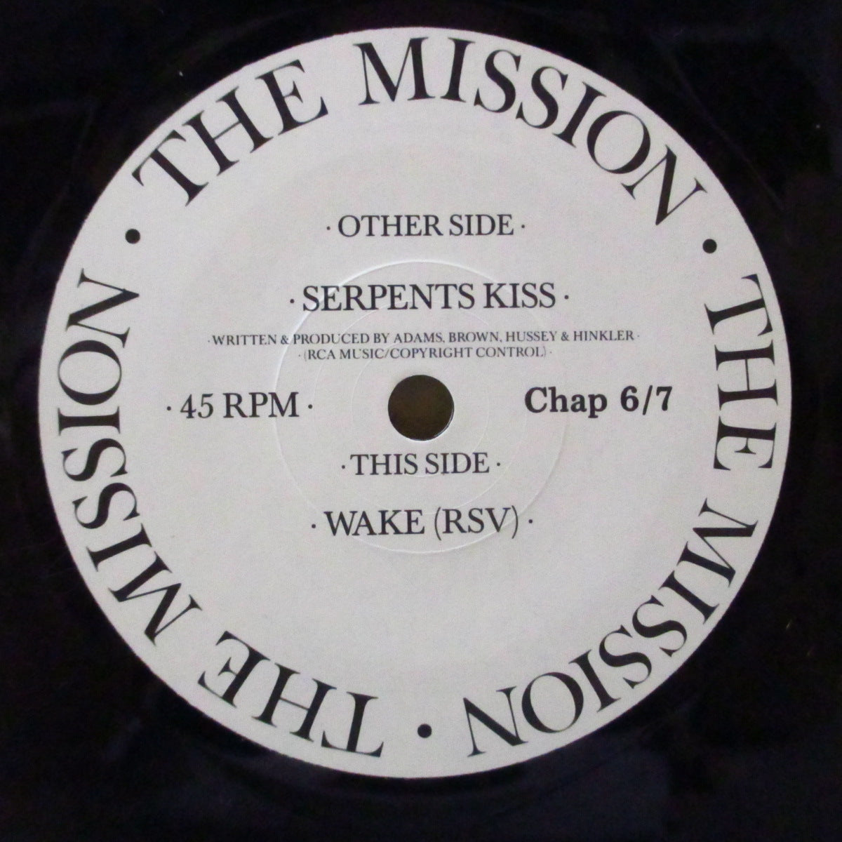 MISSION, THE (ザ・ミッション)  - I - Serpents Kiss / Wake (RSV) (UK オリジナル ７インチ+光沢固紙ジャケ)