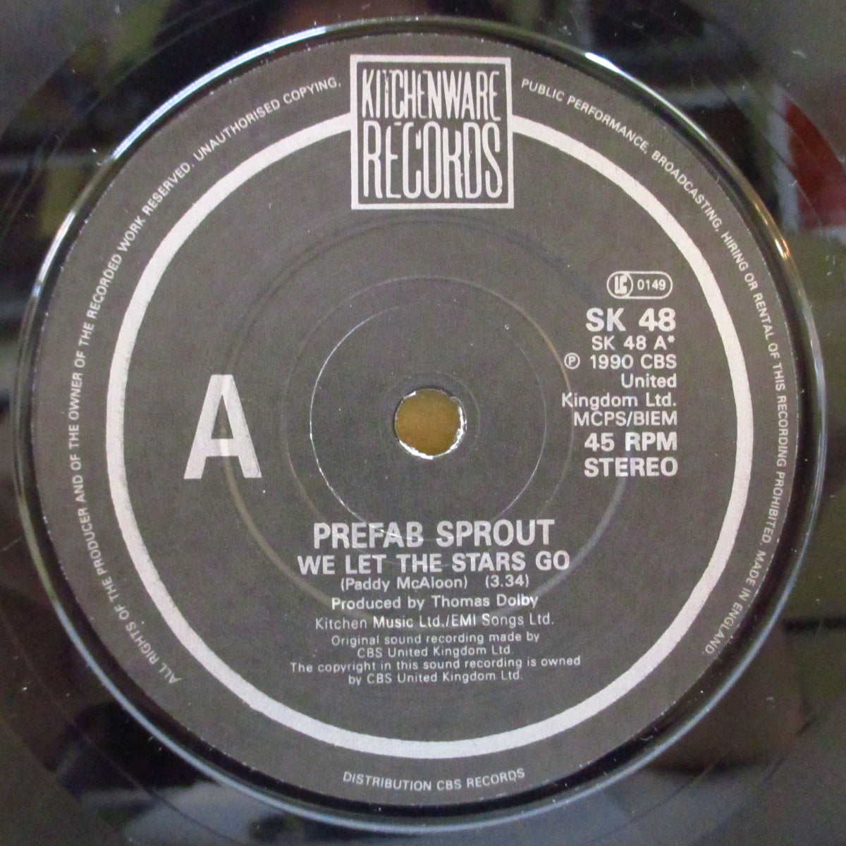 PREFAB SPROUT (プリファブ・スプラウト)  - We Let The Stars Go (UK オリジナル 7インチ+光沢ソフト紙ジャケ)