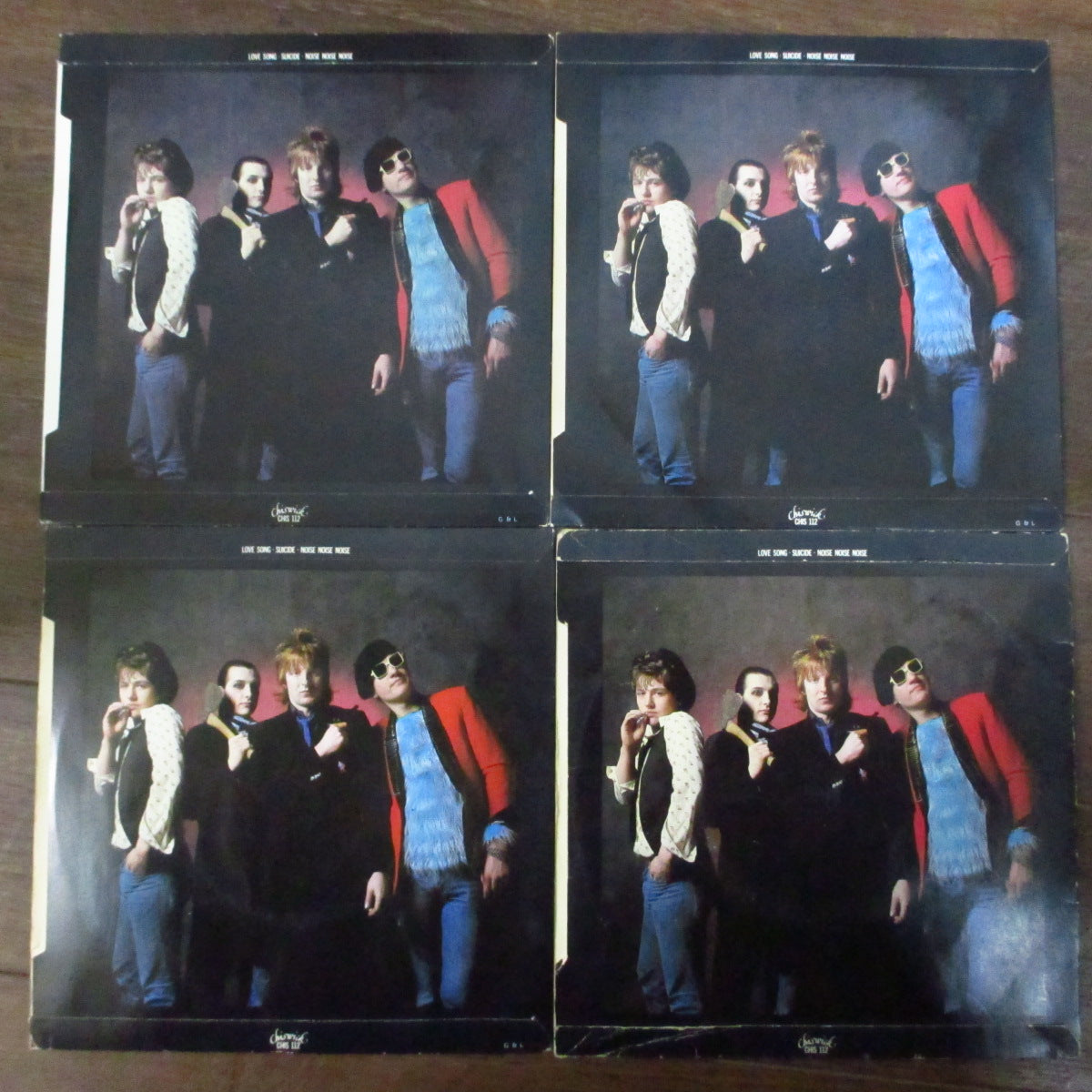 DAMNED, THE (ザ ・ダムド)  - Love Song +2 (UK 限定「赤盤」7"x 4枚コンプリートセット/光沢固紙折り返しジャケ) 