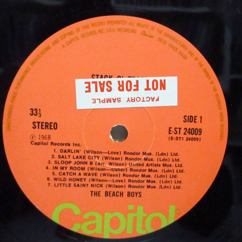 BEACH BOYS (ビーチ・ボーイズ)  - Stack O’ Tracks (UK '76 再発 LP+青インナー、プレスキット）