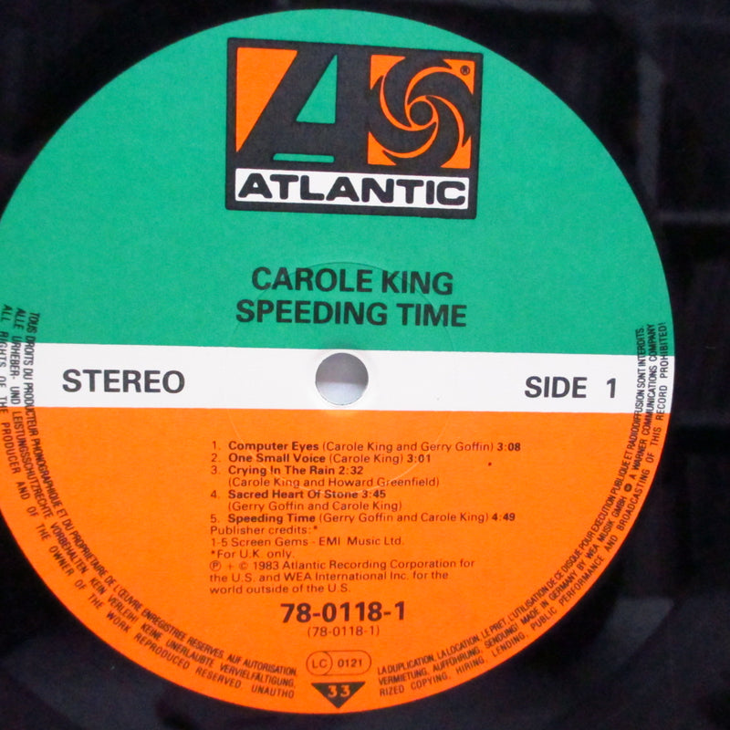 CAROLE KING (キャロル・キング)  - Speeding Time (German オリジナル LP+インナー）